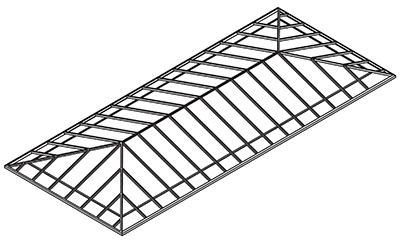 Rush-Co Marine Products | How to Measure Your Canopy - Shoremaster Hip Roof